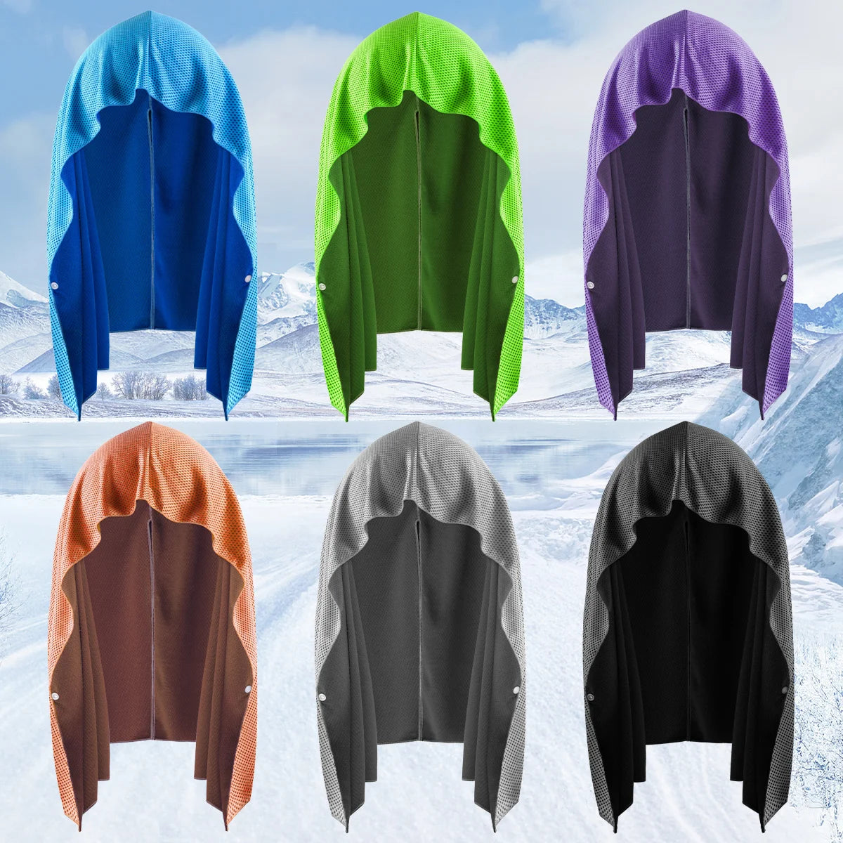 Evaporative Cooling Hoodie Towel – Instant Cool Relief for Workouts & Outdoors