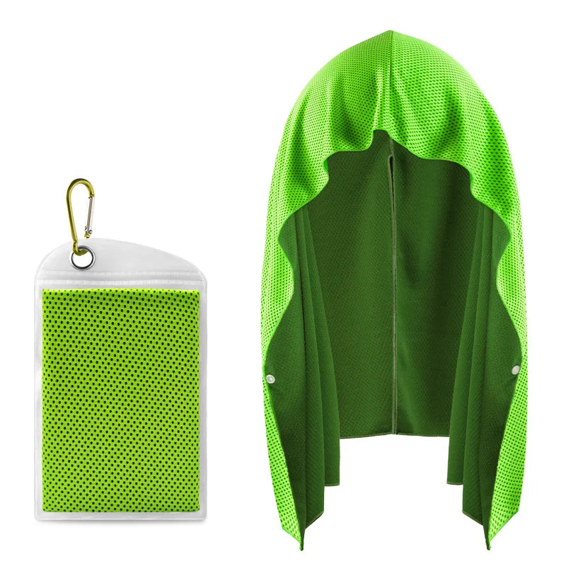 Evaporative Cooling Hoodie Towel – Instant Cool Relief for Workouts & Outdoors