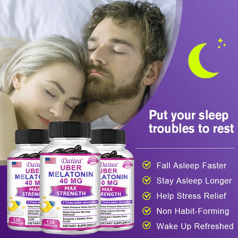 Sleep Supplement – L-Theanine & Melatonin for Deep, Restful Sleep
