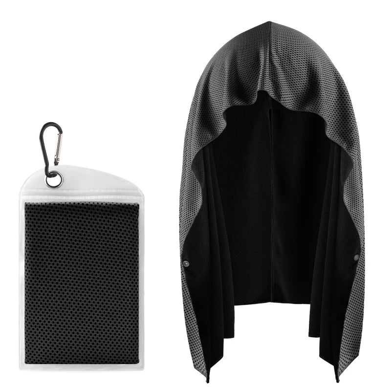 Evaporative Cooling Hoodie Towel – Instant Cool Relief for Workouts & Outdoors