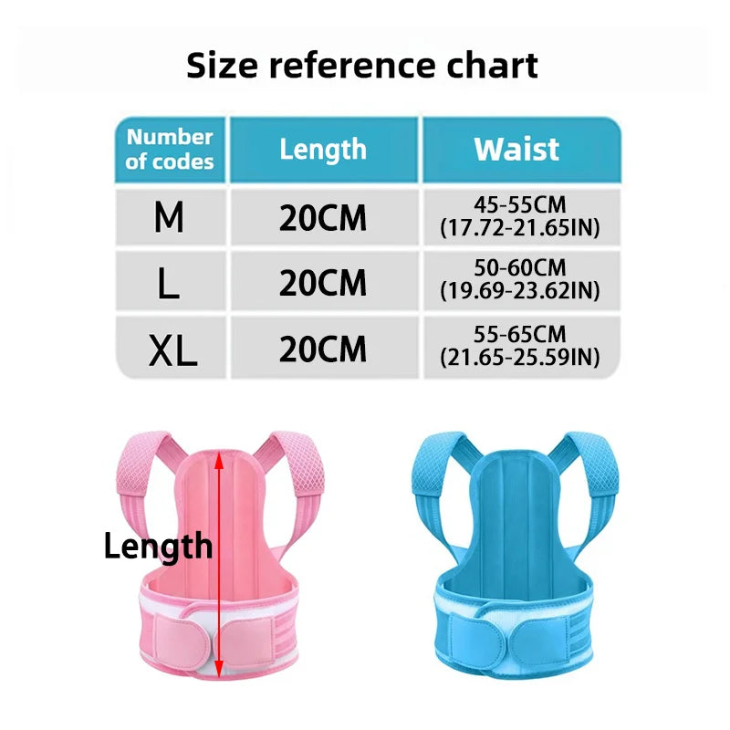 Kids Posture Corrector – Adjustable Back Support Brace for Children